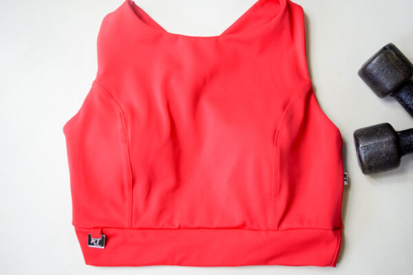 Top Halter Leo Rojo
